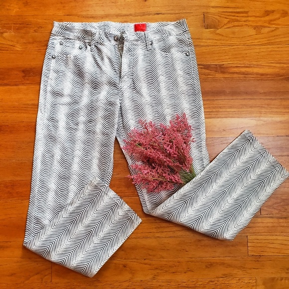 V Cristina Denim - V Cristina silver striped Jean's size 12